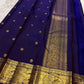 Sage green Kanjivaram Korvai pure silk saree, Silk Mark certified, Kunnam village