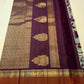 Rich rettapet gold zari pallu on sage green handwoven Kanchipuram saree — Idam Living