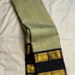 Sage green Rettapet Kanjivaram saree, full drape