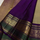 Sage Olive Handwoven Pure Silk Kanchipuram Saree with Varisaipet Mayil Butta Border