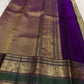 Sage Olive Handwoven Pure Silk Kanchipuram Saree with Varisaipet Mayil Butta Border