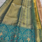 Sandalwood rose gold micro chevron kanchipuram (detail 2) – Idam Living Pure Silk Kanchipuram saree