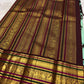 Seafoam green pure silk Kanchi Pattu saree with deep green Varisaipet border — full overview, Idam Living