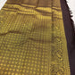 Silk Mark certified Kanjivaram saree coffee brown with traditional gold zari
