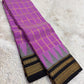 Traditional Arani silk saree with luminous silk texture and zari checks