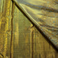 Smoky Olive Handwoven Pure Silk Kanjeevaram Saree with Antique Gold and Faded Turquoise Ornamental Border