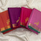 Soft Orchid Pink Handwoven Pure Silk Kanjeevaram Vairaoosi Saree with Peacock Motif