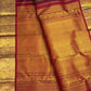 Petite gold and silver Sona Rupa buttas on a Zari Kattam Kanjivaram silk body