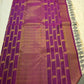 Gold zari kamalam butta detail on steel grey Kanchipuram handwoven silk saree — Idam Living