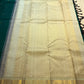 Teal Green with Ivory border Kanchipuram silk saree