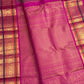 Thulir Pachai Green with Magenta Pink Kanchipuram silk saree with the body details of its Varisaipet design