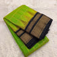 Thulir Pachai green lightweight pure silk Kanchipuram saree