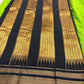 Thulir Pachai green silk thread kattam saree detail