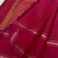 Raspberry pink KanchiPattu saree in pure mulberry silk with the traditional 1000 Butta weave — Idam Living.