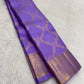 Kathiripoo Purple Floral Trellis pure silk Kanchipuram saree, silk body, showing soft flower-purple, lilac and lavender with warm golden zari