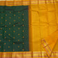 Emerald Green Handwoven Pure Silk Kanjeevaram Saree with Butta Weave
