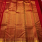 Pure Kanchipuram silk saree with structured antique gold kattam grid and zari border