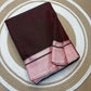 Handwoven Patteda Anchu Cotton Saree from Karnataka with Broad Double Border