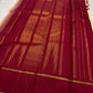 Sandalwood-beige pure silk Kanchi Pattu Korvai saree, folded view — Idam Living