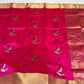 Traditional Vadamalli pink Pattu Silk Chanderi saree