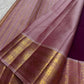 Traditional peacock and lotus motif on KanchiPattu silk saree border