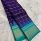 Lightweight Arani silk saree with elegant temple border and silk sheen