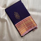 Traditional Varisaipet Kanjivaram saree – blush pink border close-up — Idam Living
