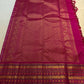 Varisaipet border on Rani Pink Kanjivaram saree