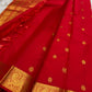 Traditional zari Kanchipuram saree with peacock mayil border – pallu detail