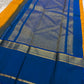 Royal Blue Kanjivaram border with fine antique gold zari ornamental registers