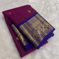 Kanchipattu silk saree in korvai with vadamalli pink border weave traditional zari detail