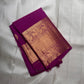 Vadamalli purple Kanchipuram silk saree with peacock butta zari weave