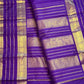 Mayil butta on Royal Purple Varisaipet Kancheepuram silk saree - Idam Living