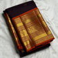Traditional Kanchi Pattu saree with peacock-inspired chakram motifs