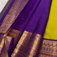 Varisaipet Kanchipuram saree – yali and mango zari border detail — Idam Living