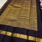 Vermilion and green Paalum Pazhamum Kanchipuram silk saree with Veldhari zari kattam