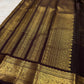 Vermilion red Zari Kattam saree – zari check weave detail