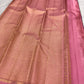Violet and Gold Handwoven Pure Silk Kanjeevaram Saree with Gandaberunda Butta and Rettapet Border