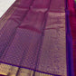 Violet Kanchipuram Pettu with framed Floral Chakram gold zari medallions