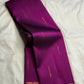 Magenta Violet Handwoven Pure Silk Kanjeevaram Saree with Malli Moggu Buttas and Coral Orange Pallu