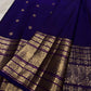 Pure silk Kanchivaram Korvai saree with ornamental medallions and antique gold zari weaving