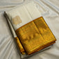 Korvai Kanchipuram saree with ornate antique gold zari pallu