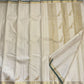 Warm Ivory Kanjipuram silk saree, border close-up detail — Idam Living