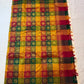 Warm Ivory pure silk Kanchipuram Paalum Pazhamum saree with coloured silk-thread buttas.