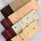 Warm Ivory Pure Silk Kanchipuram Varisaipet Saree with Vadamalli Purple Border