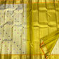 Yazhi silk-thread butta on Warm Ivory Kanjipuram saree - Idam Living