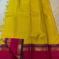 Handwoven Ganga Jamuna Rettapet saree with Royal Purple and Rani Pink contrast borders.